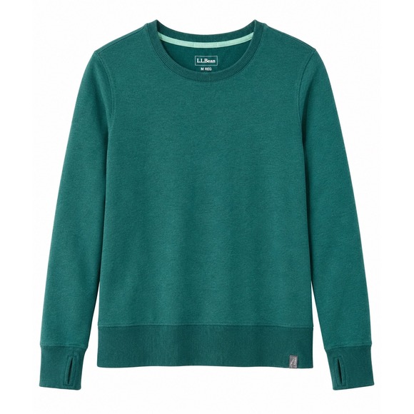 L.L. Bean Tops - L.L.Bean Teal Crewneck Pullover Sweatshirt Womens Medium